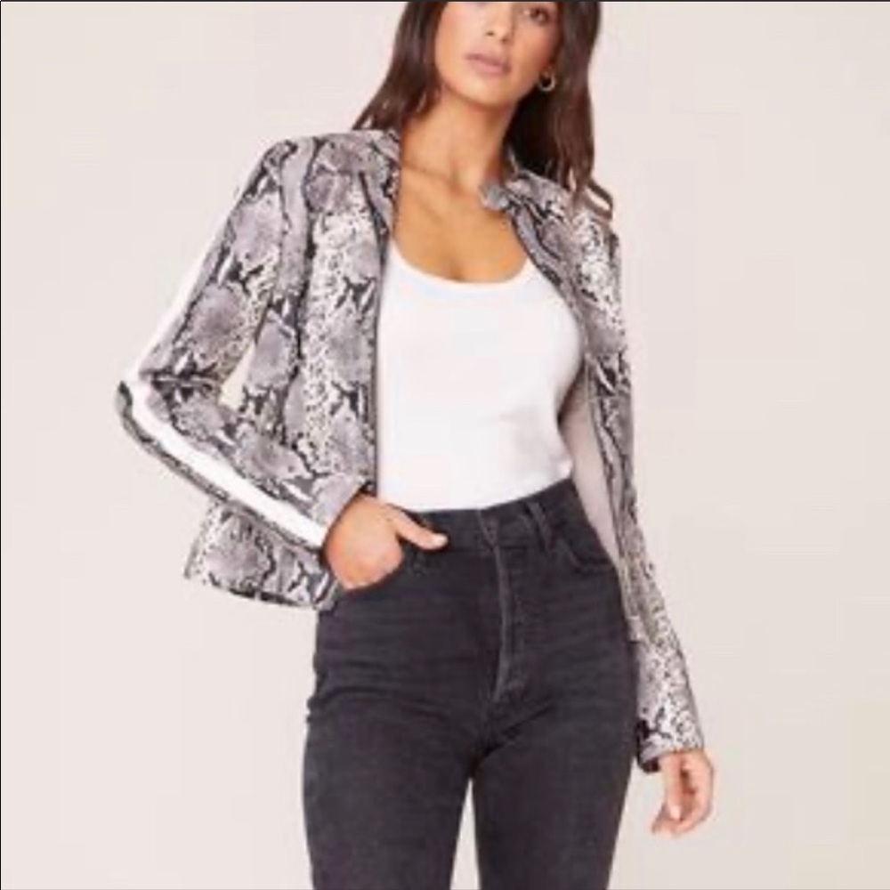 Snakeskin Leather Jacket